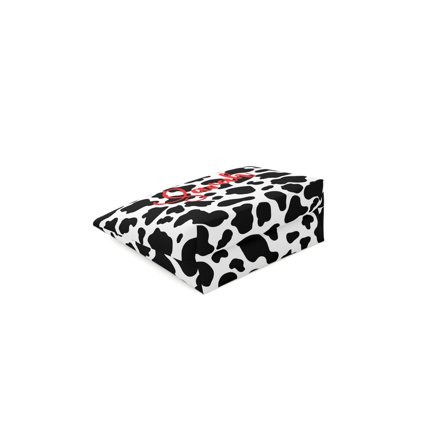 Personalized Cow Print Cosmetic Bag | Stylish Makeup Organizer, Gift for Her, Travel Essentials, Custom Name Pouch