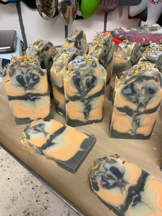 Asian Mandarin olive leaf Tall and Skinny 5 oz Soap bar