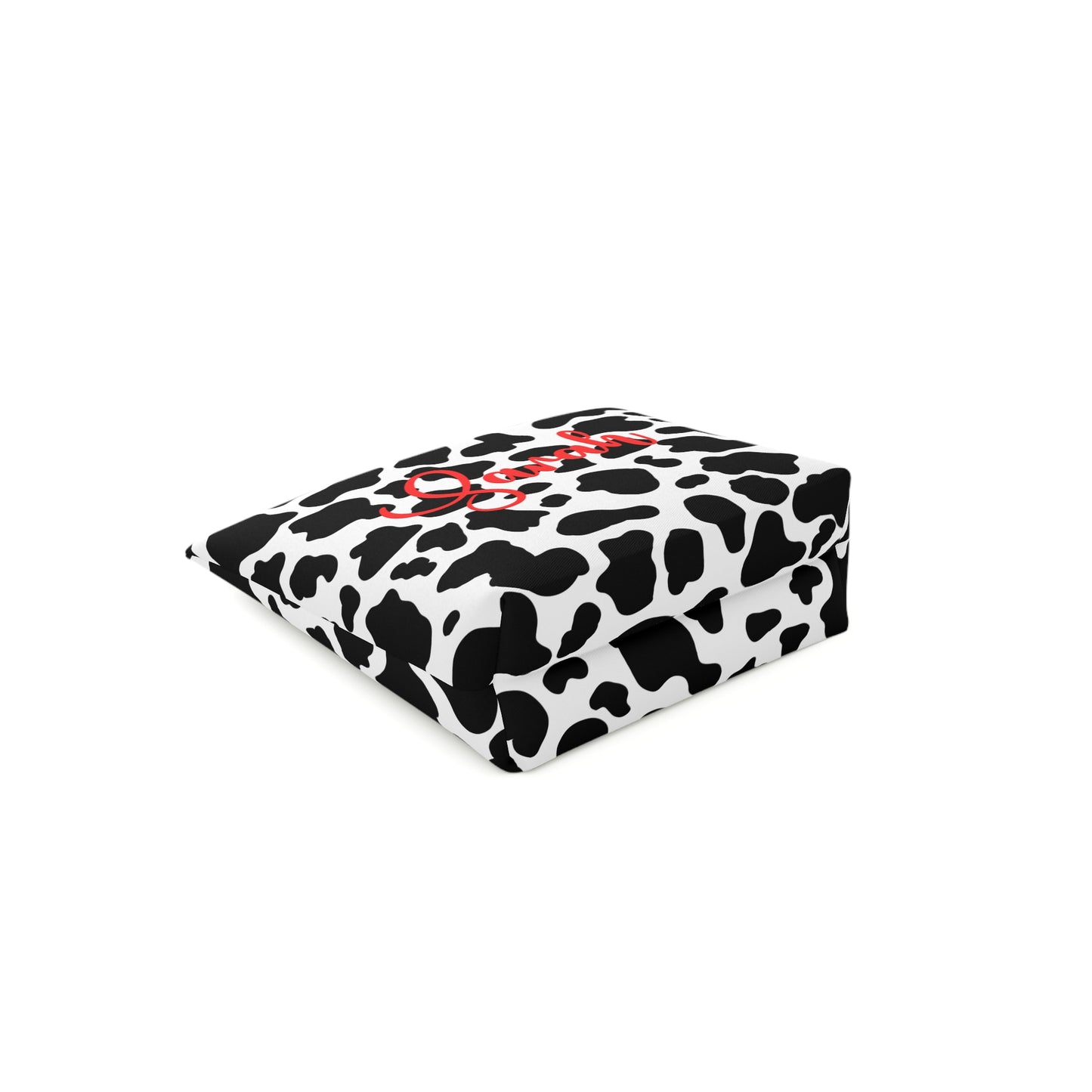 Personalized Cow Print Cosmetic Bag | Stylish Makeup Organizer, Gift for Her, Travel Essentials, Custom Name Pouch