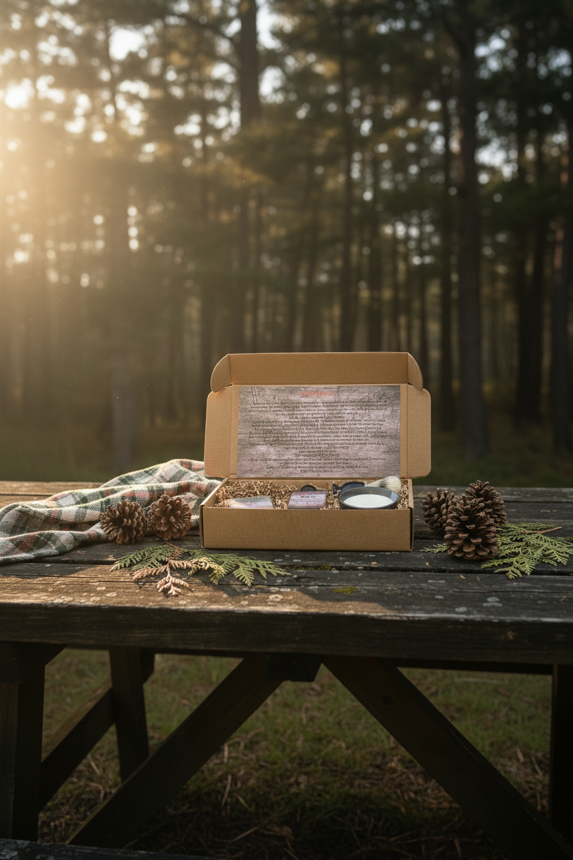 Wildly Refined Complete Gentleman's Bundle in moody outdoor setting