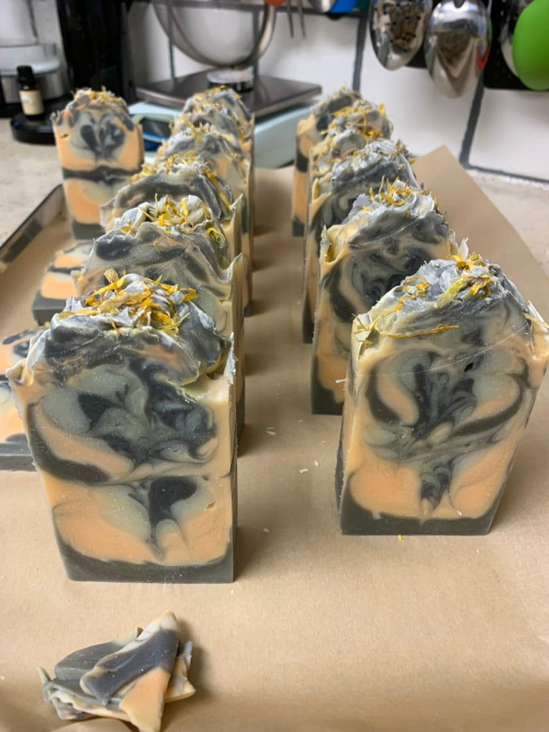 Asian Mandarin olive leaf Tall and Skinny 5 oz Soap bar
