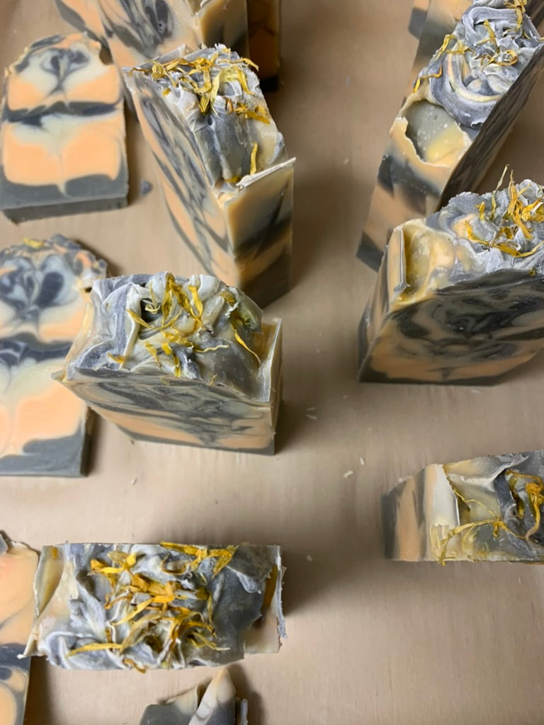Asian Mandarin olive leaf Tall and Skinny 5 oz Soap bar
