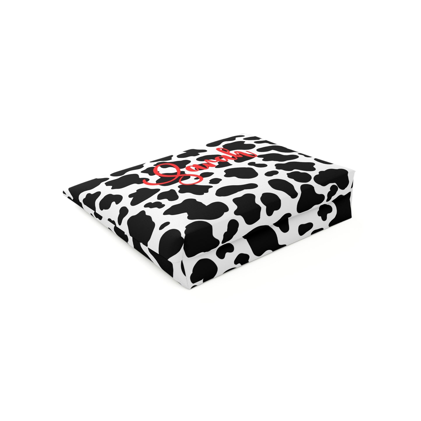 Personalized Cow Print Cosmetic Bag | Stylish Makeup Organizer, Gift for Her, Travel Essentials, Custom Name Pouch