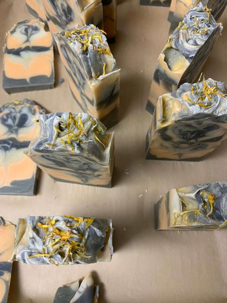 Asian Mandarin olive leaf Tall and Skinny 5 oz Soap bar