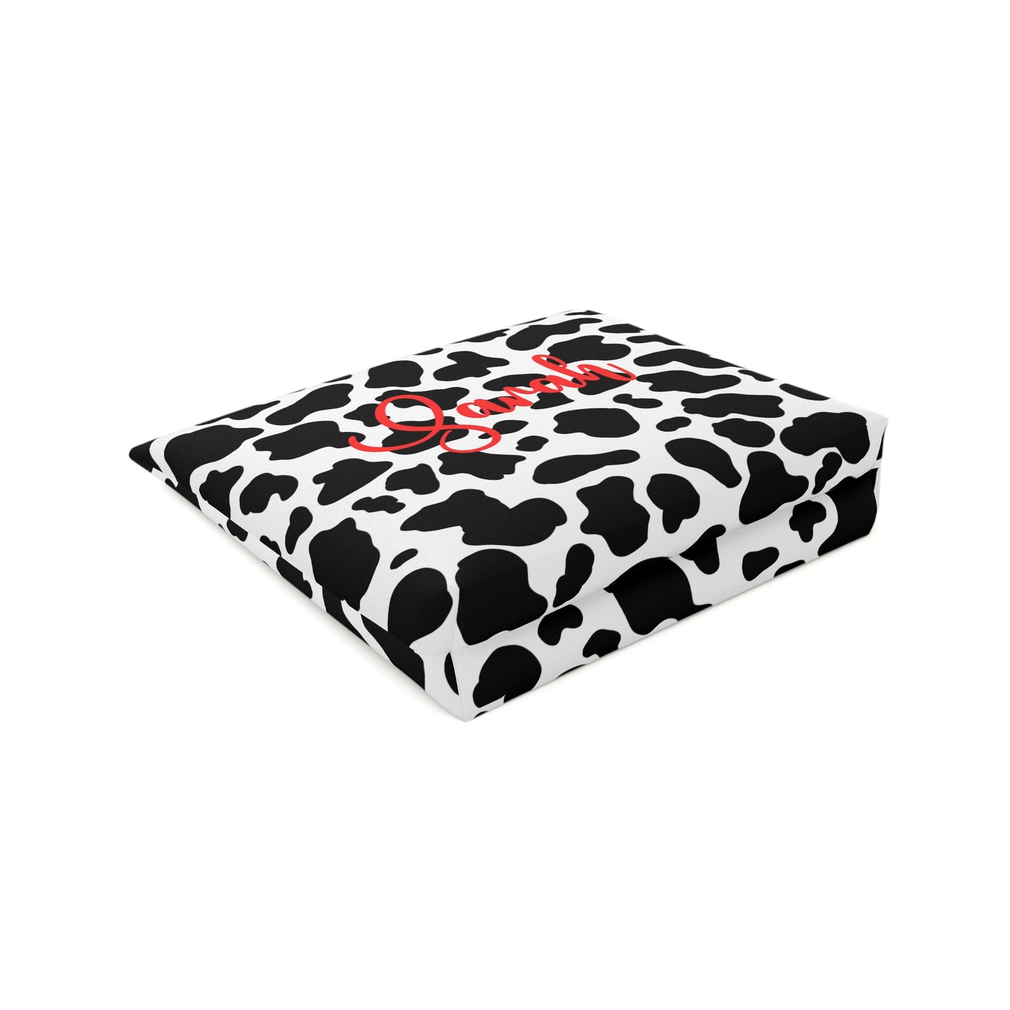 Personalized Cow Print Cosmetic Bag | Stylish Makeup Organizer, Gift for Her, Travel Essentials, Custom Name Pouch