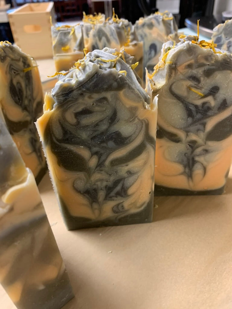 Asian Mandarin olive leaf Tall and Skinny 5 oz Soap bar