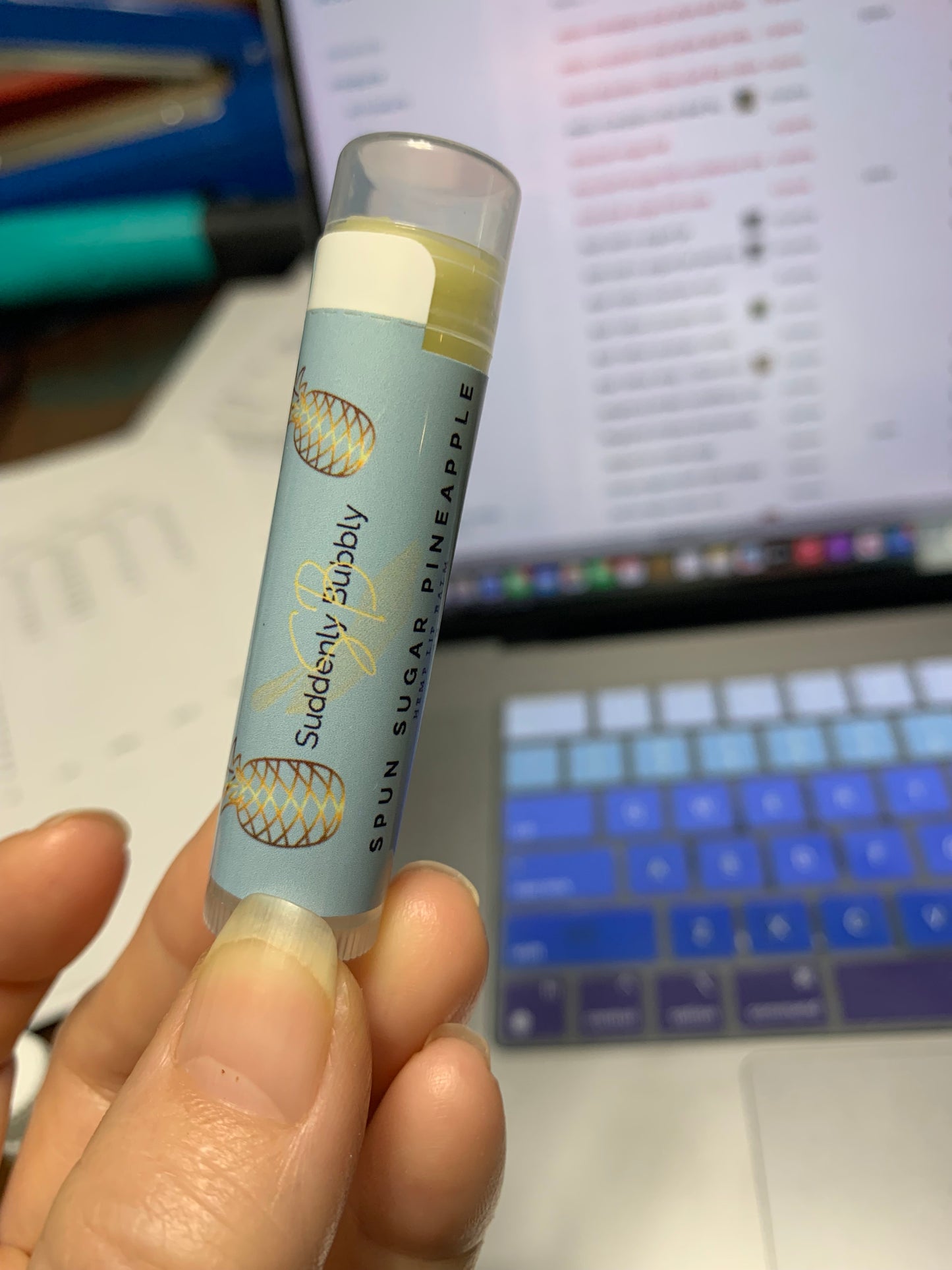 Spun Sugar Pineapple Hemp Lip Balm