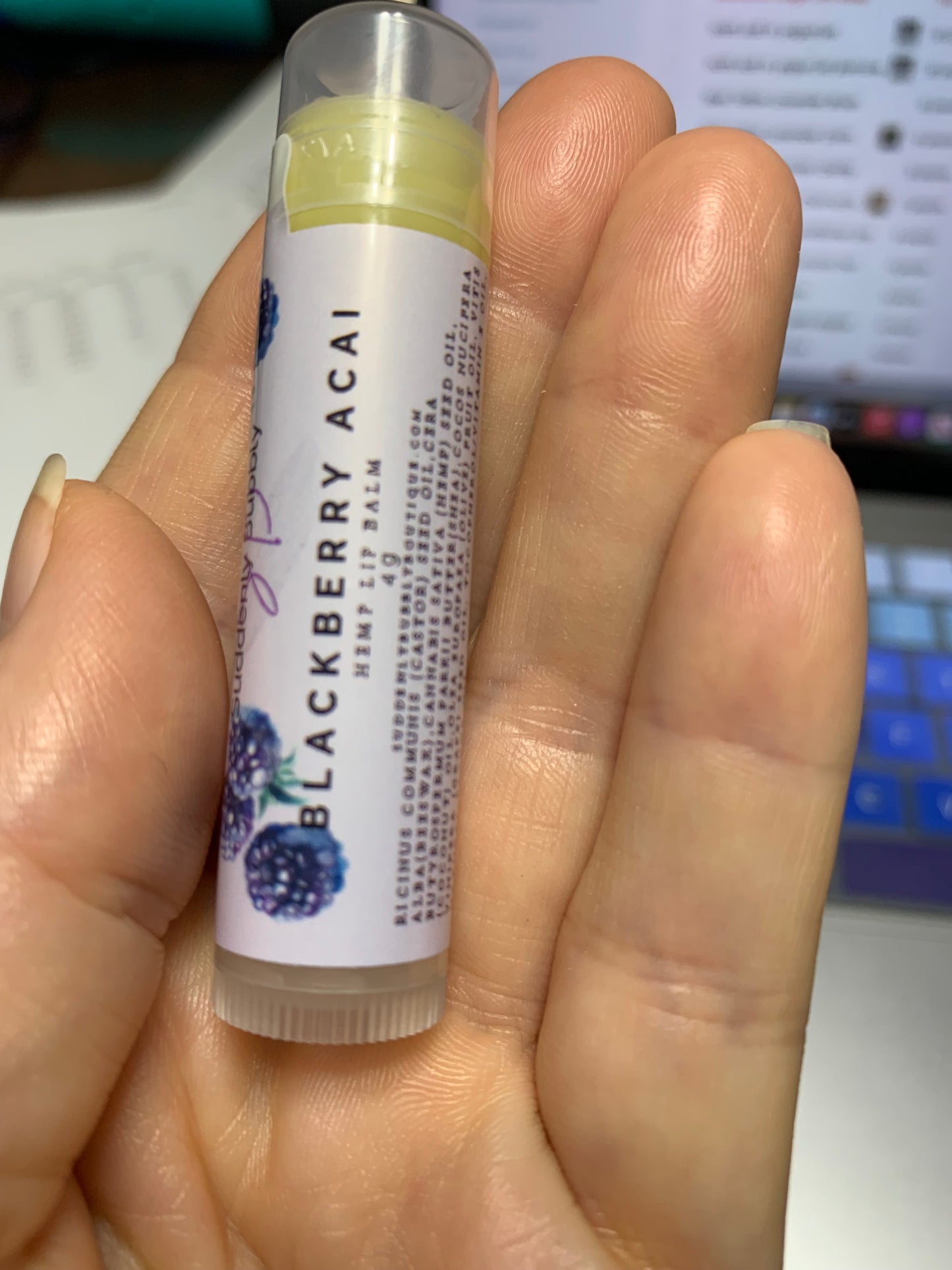 Blackberry Acai Hemp Lip Balm
