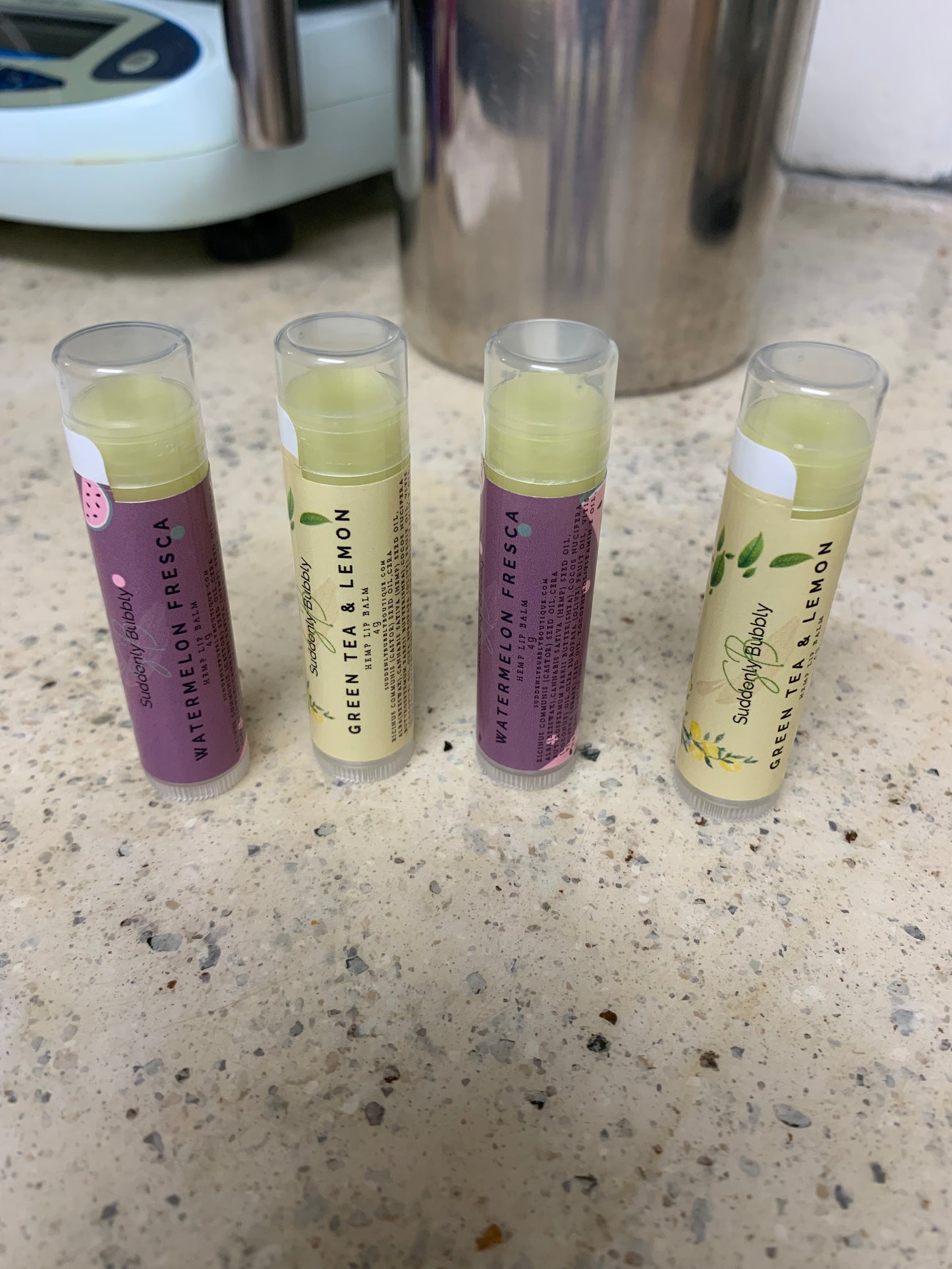 Green tea and lemon Hemp lip balm