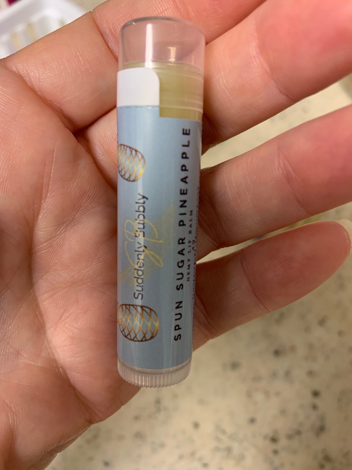 Spun Sugar Pineapple Hemp Lip Balm