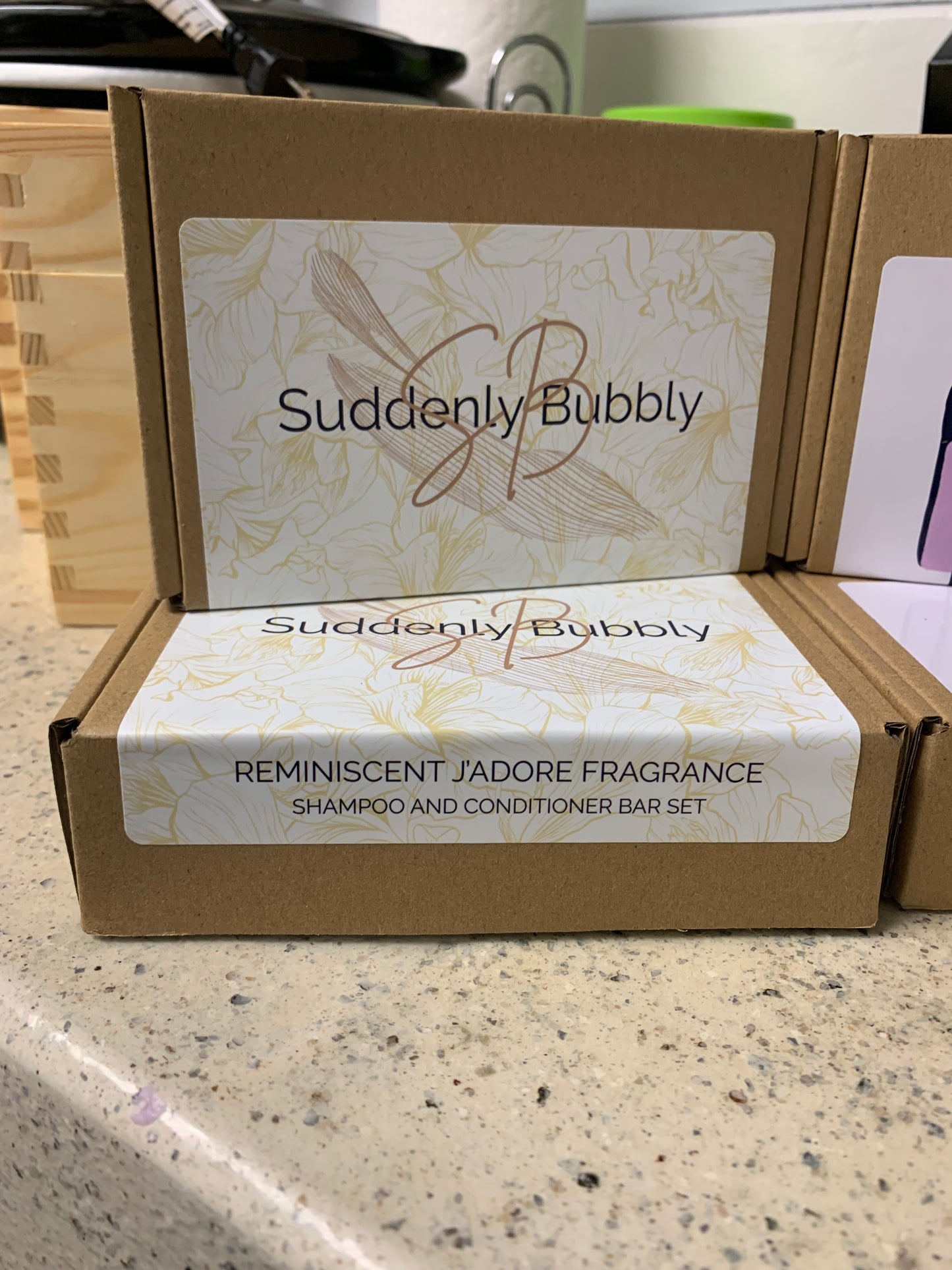 Reminiscent J'adore Shampoo and Conditioner bar set